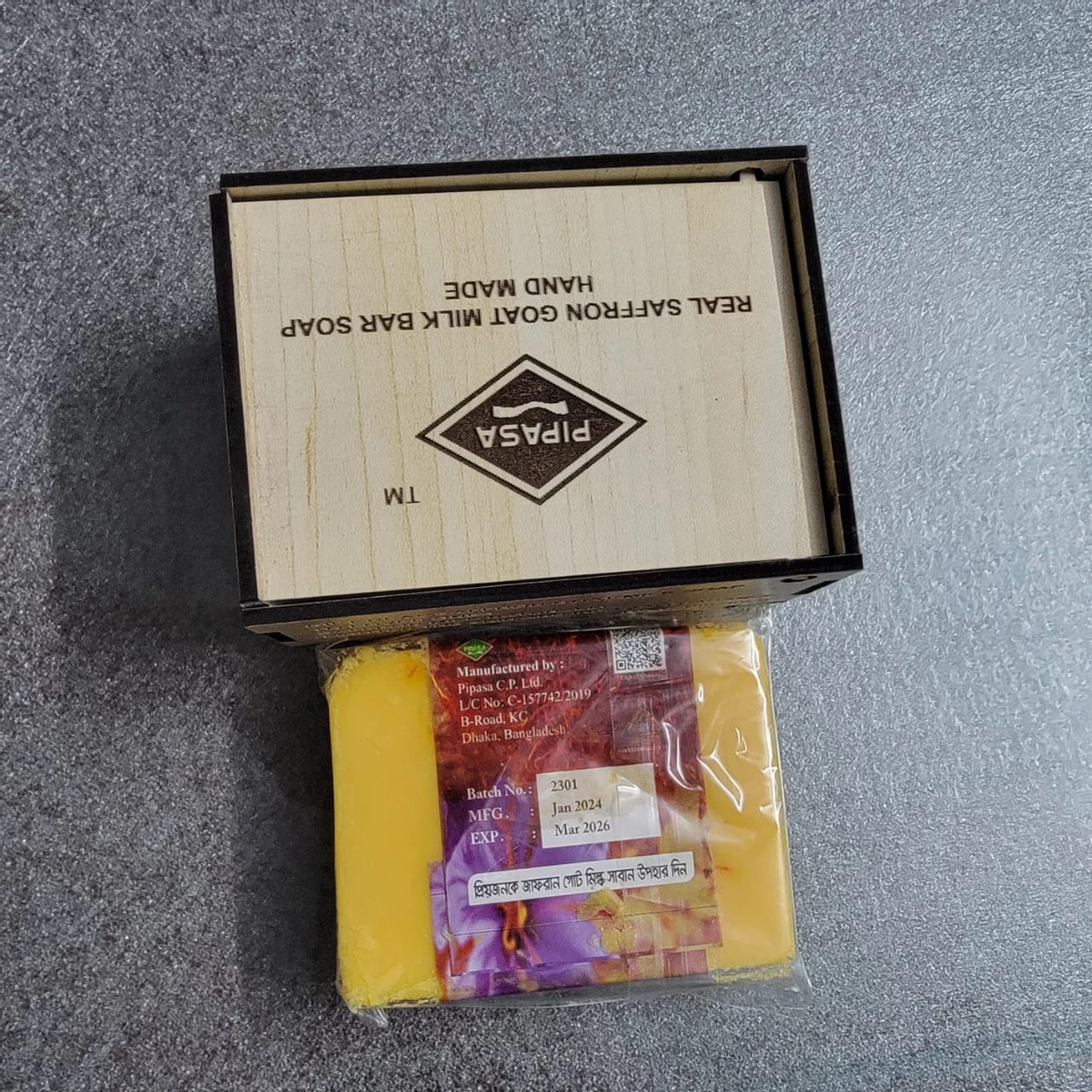 Saffron Goat Milk Bar Soap- 1 pcs